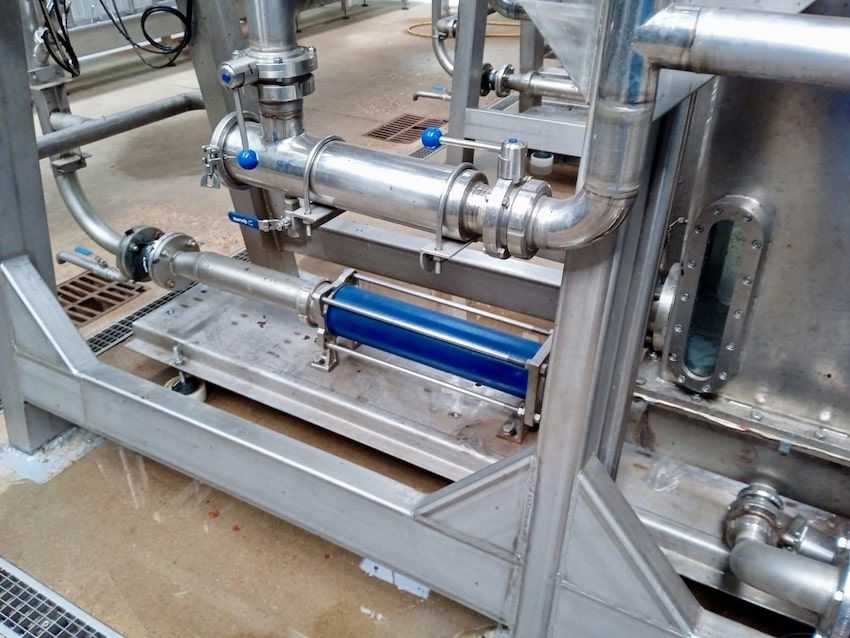 Inoxcaucho-Stator in der Tomatenverarbeitungsindustrie